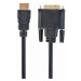 Kabel CABLEXPERT CC-HDMI-DVI-6 HDMI-DVI  1,8m, 1.3, M/M stíněný, zlacené kontakty