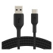 Belkin kábel Boost Charge Braided USB-A to USB-C 2m - Black