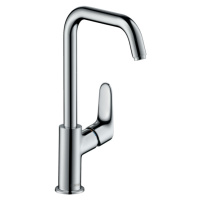 Hansgrohe Focus E2, páková umývadlová batéria 240, s otočným výtokom a výpusťou, chrómová, HAN-3