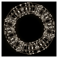 LED vianočný veniec, čierny, 400 LED diód, Ø 30 cm