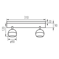 GALOBA EL-2I W Stropné svietidlo