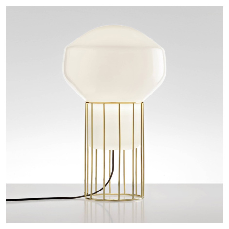 Fabbian Aérostat – mosadzná stolná lampa 23 cm