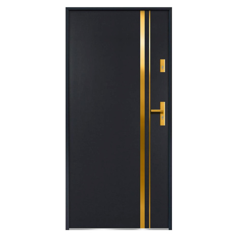 Dvere vchodové Aion S68 90L antracit MERKURY MARKET