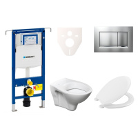 Cenovo zvýhodnený závesný WC set Geberit do ľahkých stien / predstenová montáž + WC S-Line S-lin
