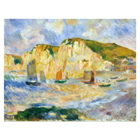 Reprodukcia obrazu Auguste Renoir - Sea and Cliffs, 90 x 70 cm Fedkolor