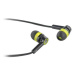 Defender Pulse 420, sluchátka s mikrofonem, bez ovládání hlasitosti, černo-žlutá, špuntová, 3.5 