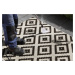 Kusový koberec Twin-Wendeteppiche 103129 schwarz creme – na ven i na doma - 240x340 cm NORTHRUGS