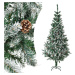 Juskys Umelý vianočný stromček - 180 cm, zelený so snehom