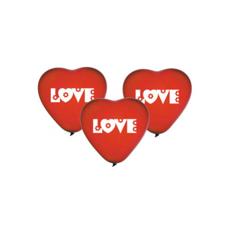 Balóniky latexové Love červené srdce 5 ks ALBI