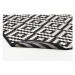 Čierno-biely vzorovaný obojstranný koberec Narma Viki, 70 × 140 cm