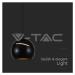 Závesné svietidlo LED 8,5W 180mm  3000k, 850lm VT-7796 ČIERNE(V-TAC)