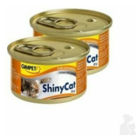 Gimpet cat cons. Shiny Cat kuracie mäso + papája 2x70g + Množstevná zľava zľava 15%