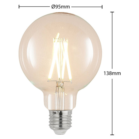 LED žiarovka E27 8W 2700K G95 globe filament číra Arcchio
