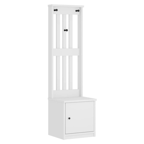 vidaXL Halový strom SANDNES biela 45x40x159,5 cm masívna borovica