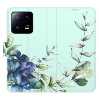 Flipové puzdro iSaprio - Blue Flowers - Xiaomi 13 Pro