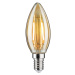 LED žiarovka E14 4,7 W 2 500 K zlatá, stmievateľná