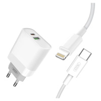 Nabíjačka XO Wall Charger with Lightning Cable XO L64 20W, QC3.0, PD (white)