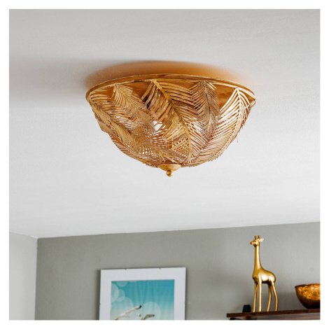 Felce – zlaté dizajnové stropné svietidlo Ferro Luce