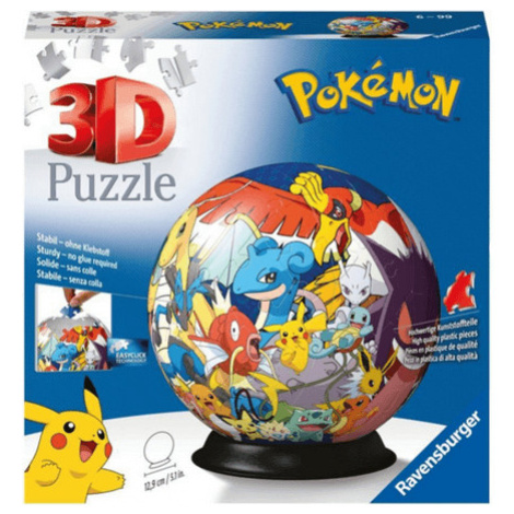 Ravensburger 3D Puzzle Ravensburger Puzzleball Pokémon - 72 dielikov