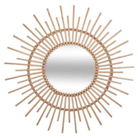 Prútené nástenné zrkadlo Slnko 76 cm DekorStyle