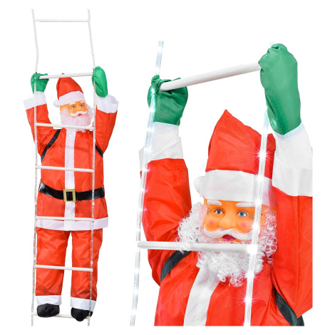 Vánoční světelná LED dekorace SANTA 240 cm červená