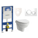 Cenovo zvýhodnený závesný WC set Geberit do ľahkých stien / predstenová montáž + WC Laufen Laufe