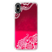 Neónové púzdro Pink iSaprio - White Lace 02 - iPhone X