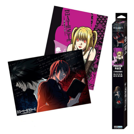 Abysse Corp Death Note L vs Light and Misa Posters 2-Pack 52 x 38 cm