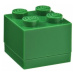 LEGO® mini  box 4 - tmavo zelená   46 x 46 x 43 mm