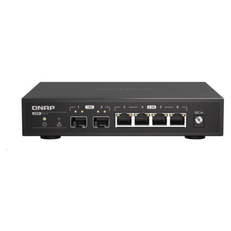 QNAP switch QSW-2104-2S (2x10GbE SFP+/4x2, 5GbE/12W)