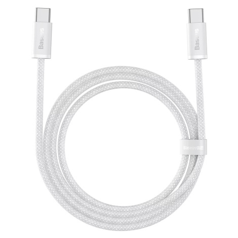 Kábel Cable USB-C to USB-C Baseus, 100W, 1m (white)