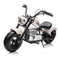 mamido Detská elektrická motorka Chopper Warrior 36V biela