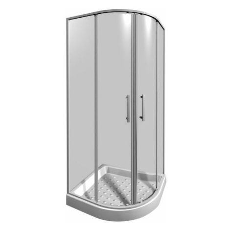 Sprchový kút čtvrtkruh 80x80 cm Jika Lyra Plus H2533810006681