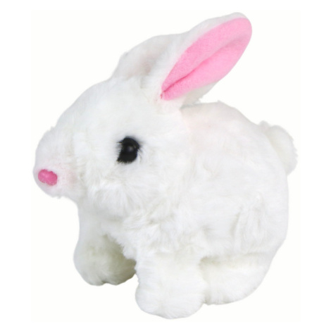 mamido  Interaktívny plyšák králik biely s krátkou srsťou