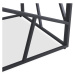 Expedo Konferenčný stolík VERISA KWADRAT, 55x55x55, sivý mramor/čierna