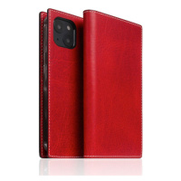 SLG Design puzdro D7 Italian Wax Leather pre iPhone 14 - Red