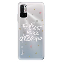 Odolné silikónové puzdro iSaprio - Follow Your Dreams - white - Xiaomi Redmi Note 10 5G