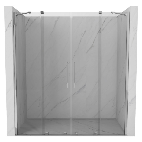 MEXEN/S - Velar Duo posuvné sprchové dvere 170, transparent, chróm 871-170-000-02-01
