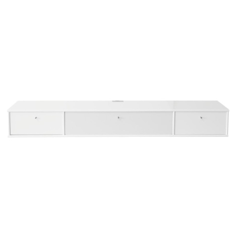 Biely TV stolík 176x22 cm Mistral – Hammel Furniture