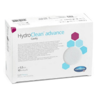 HYDROCLEAN Advance cavity vankúšik na rany kruh priemer 5,5 cm 10 ks