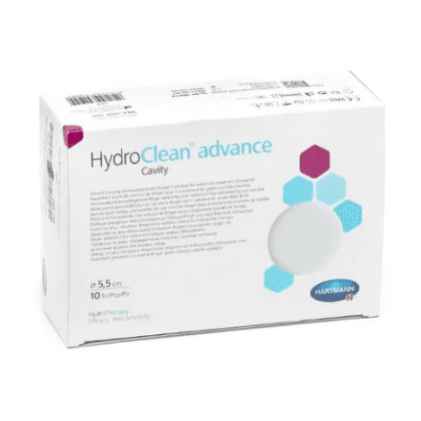 HYDROCLEAN Advance cavity vankúšik na rany kruh priemer 5,5 cm 10 ks