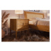 Dvojlôžková posteľ z dubového dreva s ratanovým čelom 140x200 cm Pola - The Beds
