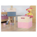 Benlemi Úložný drevený box BOKS do regálu s obdĺžnikovým úchytom Zvoľte farbu: Biela