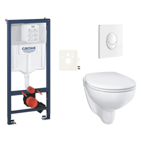 Závesný wc set do ľahkých stien / predstenová montáž Grohe Bau Ceramic SIKOGRSBAUSASH0