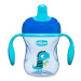 CHICCO Hrnček Training s držadlami 200 ml modrý 6m+