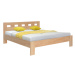 Drevená posteľ Stony, 180x200, vr. roštu, bez matracov, buk
