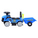 mamido Detské odrážadlo traktor Truck s prívesom modré
