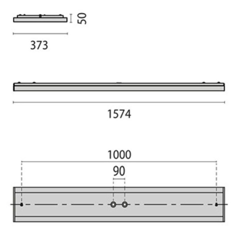 Stropné SL630AB DALI+Touch 157 cm biele 4 000 K