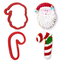 Vykrajovačka vianočná Santa Claus a cukrovinka 8 cm - Decora