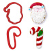 Vykrajovačka vianočná Santa Claus a cukrovinka 8 cm - Decora